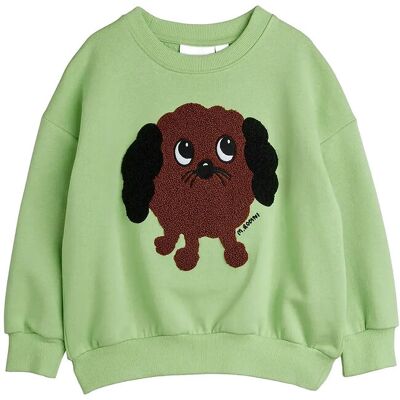 Mini Rodini Doggie Chenille Sweatshirt 116/122 Green 116/122 Mini Rodini Doggie Chenille Sweatshirt 116/122 Green 116/122