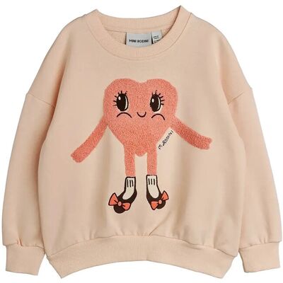Mini Rodini Heart In Shoes Chenille Sweatshirt 104/110 Pink 104/110 Mini Rodini Heart In Shoes Chenille Sweatshirt 104/110 Pink 104/110
