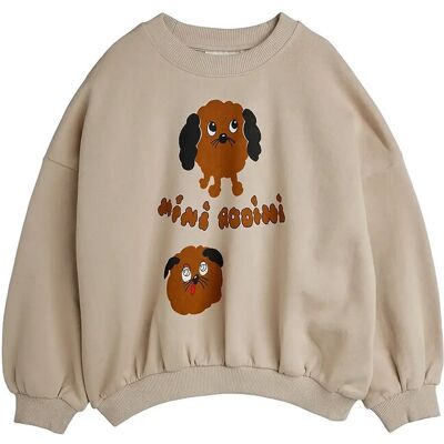 Mini Rodini Doggies Sp Sweatshirt 116/122 Beige 116/122 Mini Rodini Doggies Sp Sweatshirt 116/122 Beige 116/122