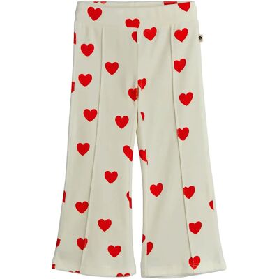 Mini Rodini Hearts Aop Velour Trousers 56/62 White 56/62 Mini Rodini Hearts Aop Velour Trousers 56/62 White 56/62