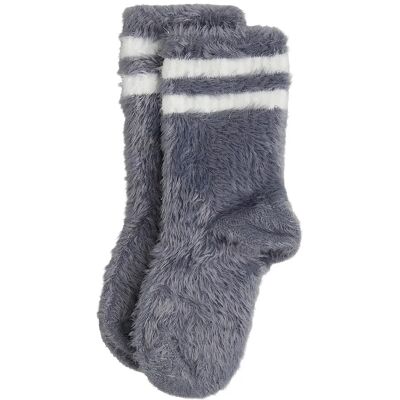 Mini Rodini Stripe Fluffy 1-Pack Socks 32/35 Grey 32/35 Mini Rodini Stripe Fluffy 1-Pack Socks 32/35 Grey 32/35