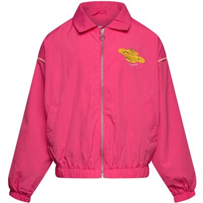 Mini Rodini Planet Emb Nylon Jacket 104/110 Pink 104/110 Mini Rodini Planet Emb Nylon Jacket 104/110 Pink 104/110