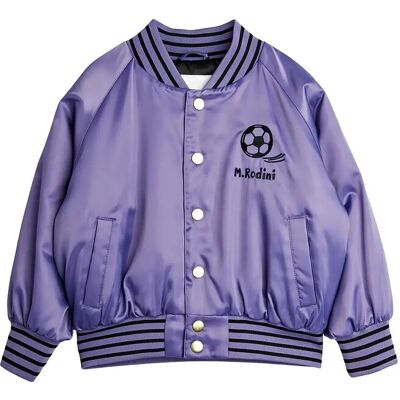 Mini Rodini Soccerball Chenille Satin Bsb Jacket 92/98 Purple 92/98 Mini Rodini Soccerball Chenille Satin Bsb Jacket 92/98 Purple 92/98