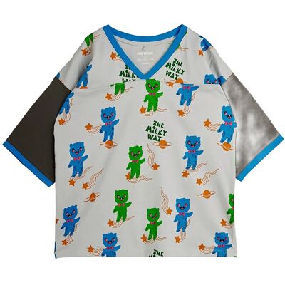 Mini Rodini Aliens Aop Loose Fit Ss Tee 116/122 Blue 116/122 Mini Rodini Aliens Aop Loose Fit Ss Tee 116/122 Blue 116/122