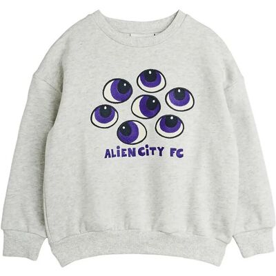 Mini Rodini Eyes Emb Sweatshirt 128/134 Grey 128/134 Mini Rodini Eyes Emb Sweatshirt 128/134 Grey 128/134