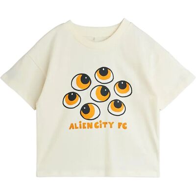 Mini Rodini Eyes Sp Ss Tee 92/98 Cream 92/98 Mini Rodini Eyes Sp Ss Tee 92/98 Cream 92/98