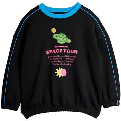 Mini Rodini Space Tour Sp Sweatshirt 92/98 Black 92/98 Mini Rodini Space Tour Sp Sweatshirt 92/98 Black 92/98