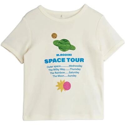 Mini Rodini Space Tour Regular Sp Ss Tee 116/122 Cream 116/122 Mini Rodini Space Tour Regular Sp Ss Tee 116/122 Cream 116/122