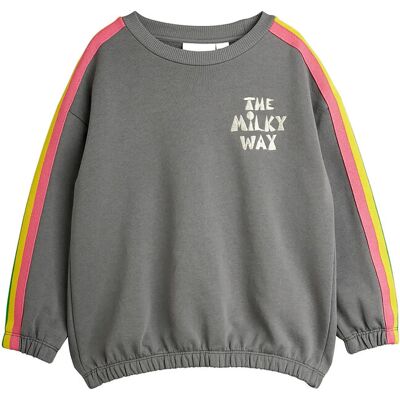 Mini Rodini The Milky Way Rainbow Panel Sweatshirt 140/146 Grey 140/146 Mini Rodini The Milky Way Rainbow Panel Sweatshirt 140/146 Grey 140/146
