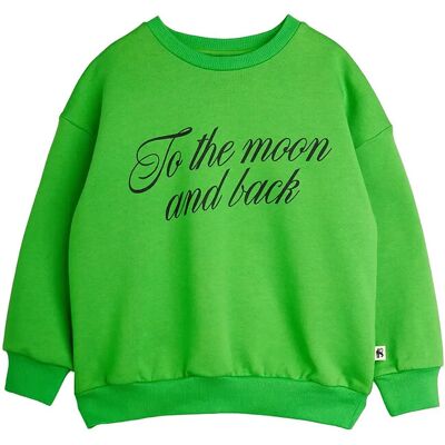 Mini Rodini To The Moon Sp Sweatshirt 92/98 Green 92/98 Mini Rodini To The Moon Sp Sweatshirt 92/98 Green 92/98