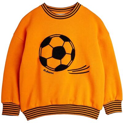 Mini Rodini Football Chenille Sweatshirt 140/146 Orange 140/146 Mini Rodini Football Chenille Sweatshirt 140/146 Orange 140/146