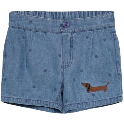 Mini Rodini Lw Denim Dots Aop Shorts 2 116/122 Blue 116/122 Mini Rodini Lw Denim Dots Aop Shorts 2 116/122 Blue 116/122