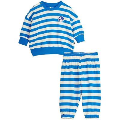 Mini Rodini Earth Yd Stripe Baby Set 56/62 Blue 56/62 Mini Rodini Earth Yd Stripe Baby Set 56/62 Blue 56/62