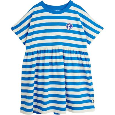 Mini Rodini Earth Yd Stripe Ss Dress 80/86 Blue 80/86 Mini Rodini Earth Yd Stripe Ss Dress 80/86 Blue 80/86