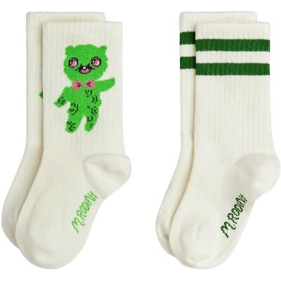 Mini Rodini Alien 2-Pack Socks 13/15 Green 13/15 Mini Rodini Alien 2-Pack Socks 13/15 Green 13/15