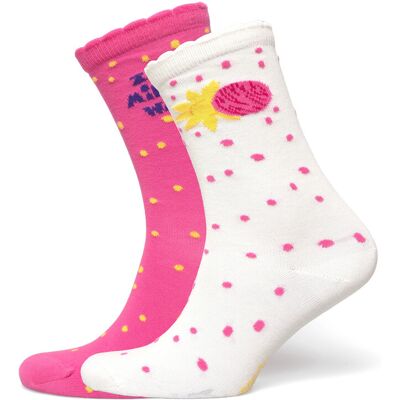 Mini Rodini The Milky Way 2-Pack Socks 28/31 Pink 28/31 Mini Rodini The Milky Way 2-Pack Socks 28/31 Pink 28/31