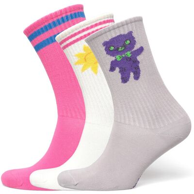 Mini Rodini Alien 3-Pack Socks 28/31 Patterned 28/31 Mini Rodini Alien 3-Pack Socks 28/31 Patterned 28/31