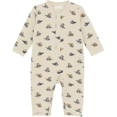 Minymo Suit Aop Sweat 74 Cream 74 Minymo Suit Aop Sweat 74 Cream 74