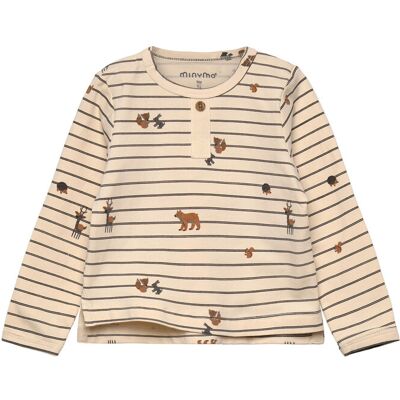 Minymo T-Shirt Ls Aop 50 Cream 50 Minymo T-Shirt Ls Aop 50 Cream 50