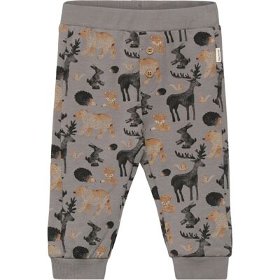 Minymo Pants Aop Sweat 62 Grey 62 Minymo Pants Aop Sweat 62 Grey 62