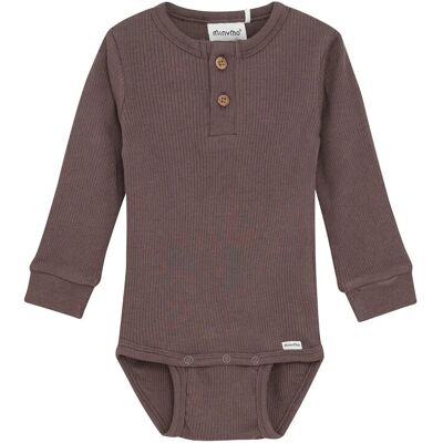 Minymo Body Ls Rib 62 Brown 62 Minymo Body Ls Rib 62 Brown 62