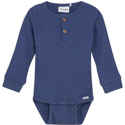 Minymo Body Ls Rib 62 Blue 62 Minymo Body Ls Rib 62 Blue 62