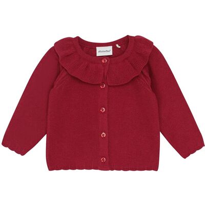 Minymo Cardigan Knit 74 Burgundy 74 Minymo Cardigan Knit 74 Burgundy 74