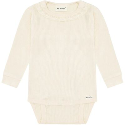 Minymo Body Ls Rib 92 Cream 92 Minymo Body Ls Rib 92 Cream 92
