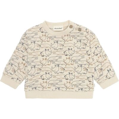 Minymo Sweatshirt Ls Aop 86 Cream 86 Minymo Sweatshirt Ls Aop 86 Cream 86