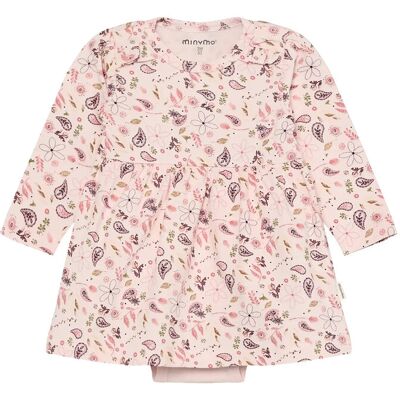 Minymo Body Dress Ls Aop 68 Pink 68 Minymo Body Dress Ls Aop 68 Pink 68