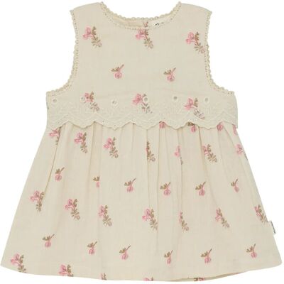 Minymo Dress Ss Aop 86 Cream 86 Minymo Dress Ss Aop 86 Cream 86