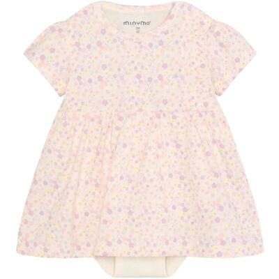 Minymo Body Dress Ss Aop 62 Pink 62 Minymo Body Dress Ss Aop 62 Pink 62