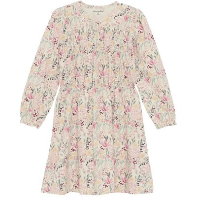 Minymo Dress Ls Aop 122 Pink 122 Minymo Dress Ls Aop 122 Pink 122
