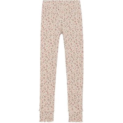 Minymo Leggings Aop Rib 98 Pink 98 Minymo Leggings Aop Rib 98 Pink 98