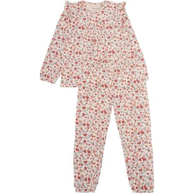 Minymo Pyjamas Ls Set Aop 116 Pink 116 Minymo Pyjamas Ls Set Aop 116 Pink 116