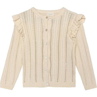 Minymo Cardigan Knit 122 Cream 122 Minymo Cardigan Knit 122 Cream 122