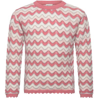 Minymo Pullover Ls Knit 122 Pink 122 Minymo Pullover Ls Knit 122 Pink 122
