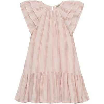 Minymo Dress Ss W. Lining 116 Pink 116 Minymo Dress Ss W. Lining 116 Pink 116