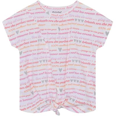 Minymo T-Shirt Ss Aop 98 White 98 Minymo T-Shirt Ss Aop 98 White 98