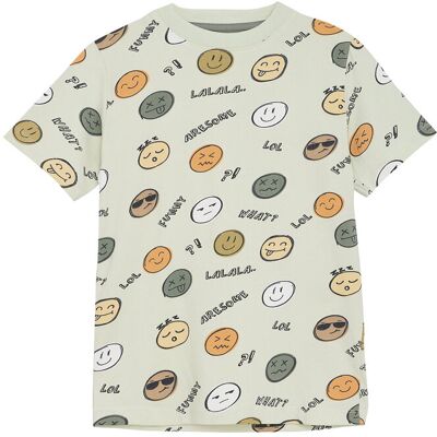 Minymo T-Shirt Ss Aop 122 Green 122 Minymo T-Shirt Ss Aop 122 Green 122