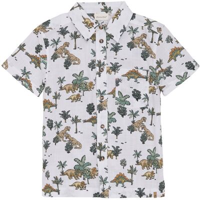 Minymo Shirt Ss Aop 122 White 122 Minymo Shirt Ss Aop 122 White 122
