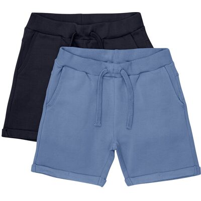 Minymo Shorts Sweat 2-Pack 122 Patterned 122 Minymo Shorts Sweat 2-Pack 122 Patterned 122
