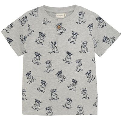 Minymo T-Shirt Ss Aop Sweat 104 Grey 104 Minymo T-Shirt Ss Aop Sweat 104 Grey 104