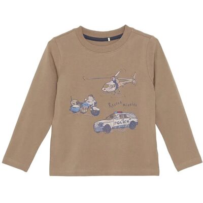 Minymo T-Shirt Ls 122 Beige 122 Minymo T-Shirt Ls 122 Beige 122