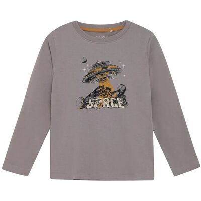 Minymo T-Shirt Ls 122 Grey 122 Minymo T-Shirt Ls 122 Grey 122
