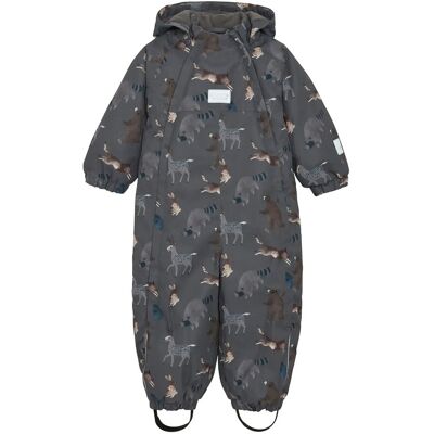 Minymo Snow Suit Aop 86 Grey 86 Minymo Snow Suit Aop 86 Grey 86