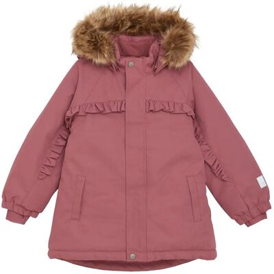 Minymo Snow Jacket W. Fur 140 Pink 140 Minymo Snow Jacket W. Fur 140 Pink 140