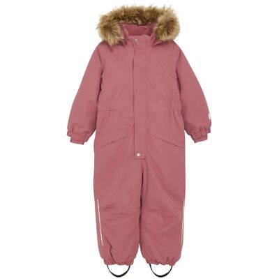 Minymo Snow Suit W. Fur 104 Pink 104 Minymo Snow Suit W. Fur 104 Pink 104