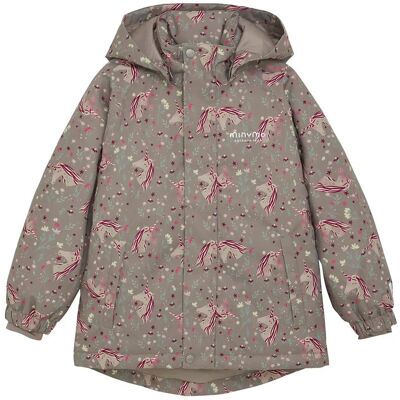 Minymo Snow Jacket Aop 86 Brown 86 Minymo Snow Jacket Aop 86 Brown 86