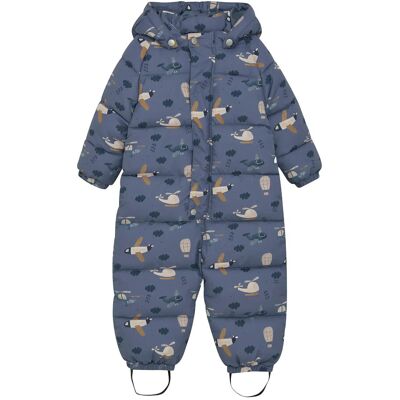 Minymo Quilted Suit Aop 86 Blue 86 Minymo Quilted Suit Aop 86 Blue 86